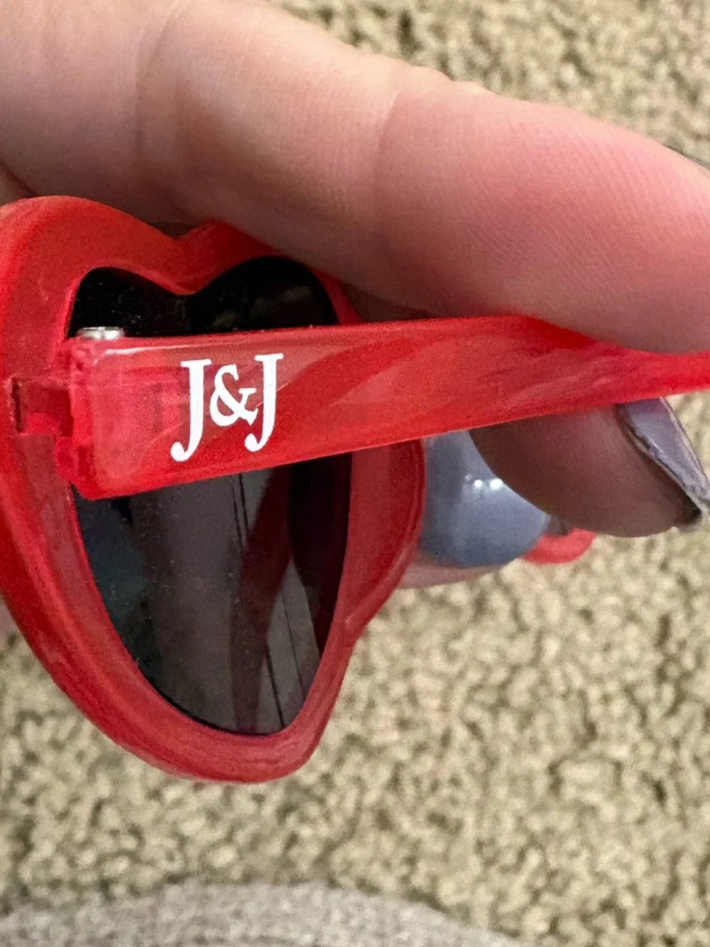 Janie and Jack Toddler Red Heart-Shaped Kids Sunglasses
